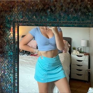 blue nike golf skort